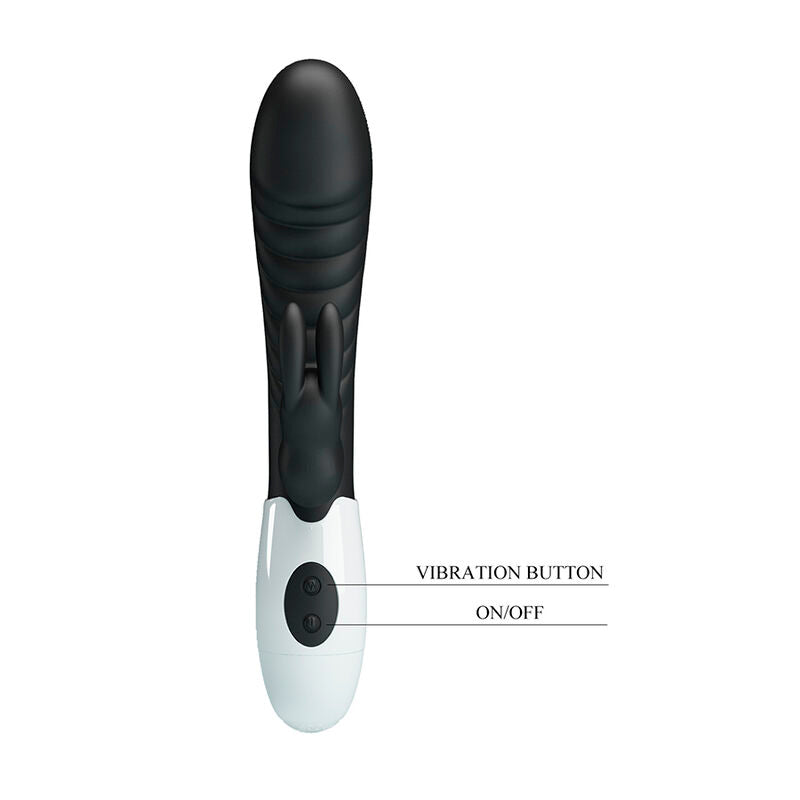 PRETTY LOVE - NAUGHTY BUNNY VIBRADOR RABBIT 30 FUNCIONES NEGRO