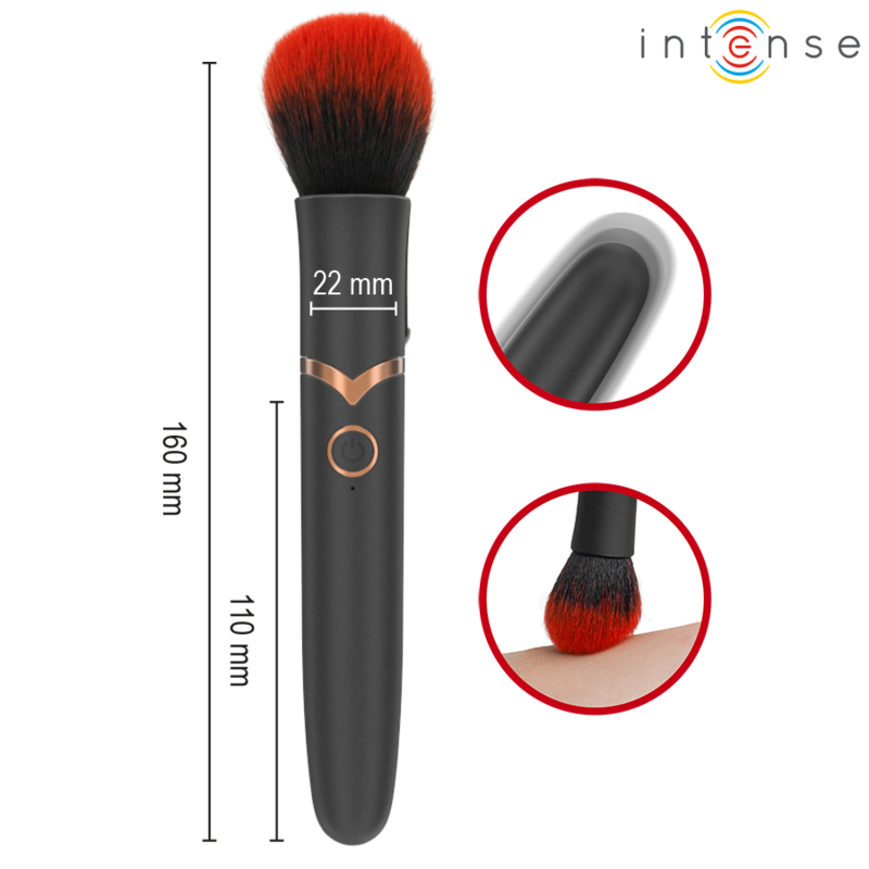 INTENSE - EMILIA VIBRADOR BROCHA 10 VIBRACIONES 16 CM