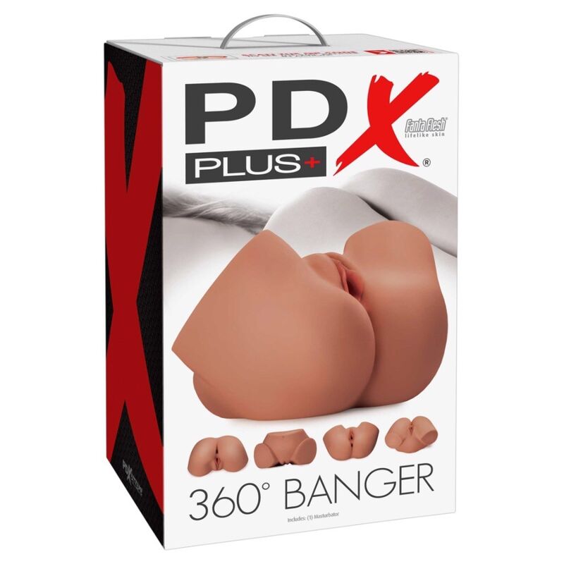 PDX PLUS - MASTURBADOR REALISTA 360 BANGER ANO Y VAGINA