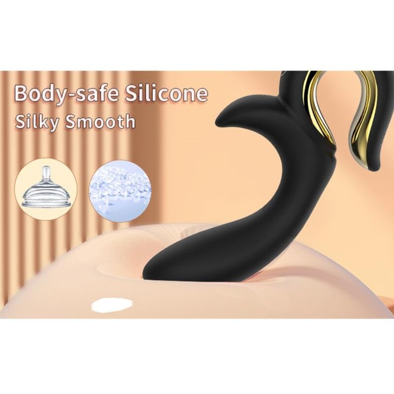 NALONE - LULU VIBRADOR RABBIT CON EMPUJE NEGRO