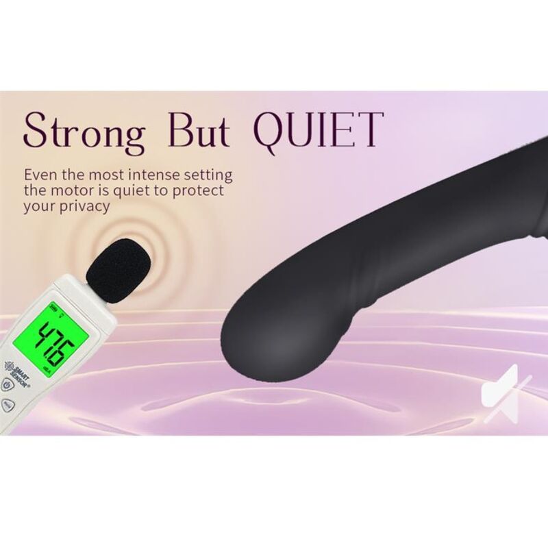 NALONE - ALLOW VIBRADOR DOBLE CON ROTACIÓN Y EMPUJE NEGRO