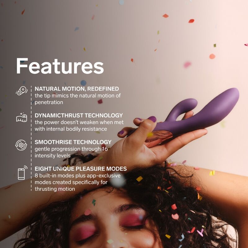 LELO - INA THRUST VIBRADOR RABBIT CON EMPUJE MORADO