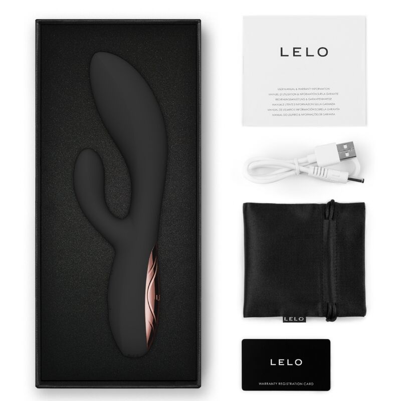 LELO - INA THRUST VIBRADOR RABBIT CON EMPUJE NEGRO