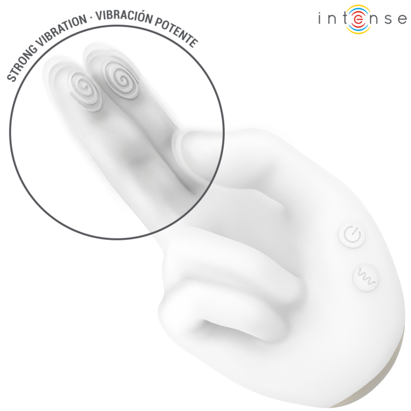 INTENSE - JIMMY ESTIMULADOR MULTIFUNCIÓN CON FORMA DE MANO, VIBRACIÓN Y CALOR