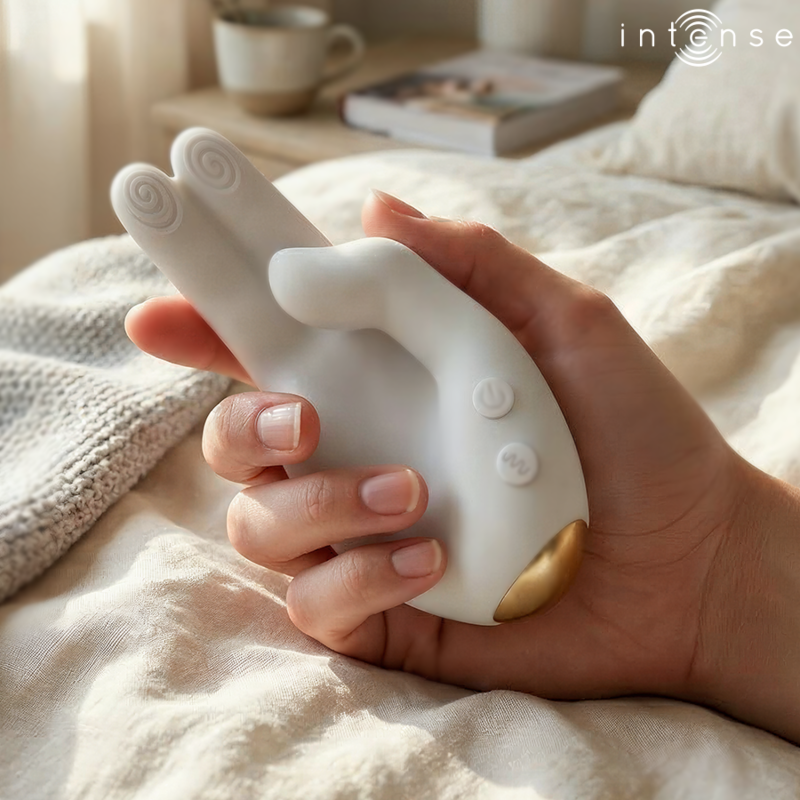 INTENSE - JIMMY ESTIMULADOR MULTIFUNCIÓN CON FORMA DE MANO, VIBRACIÓN Y CALOR