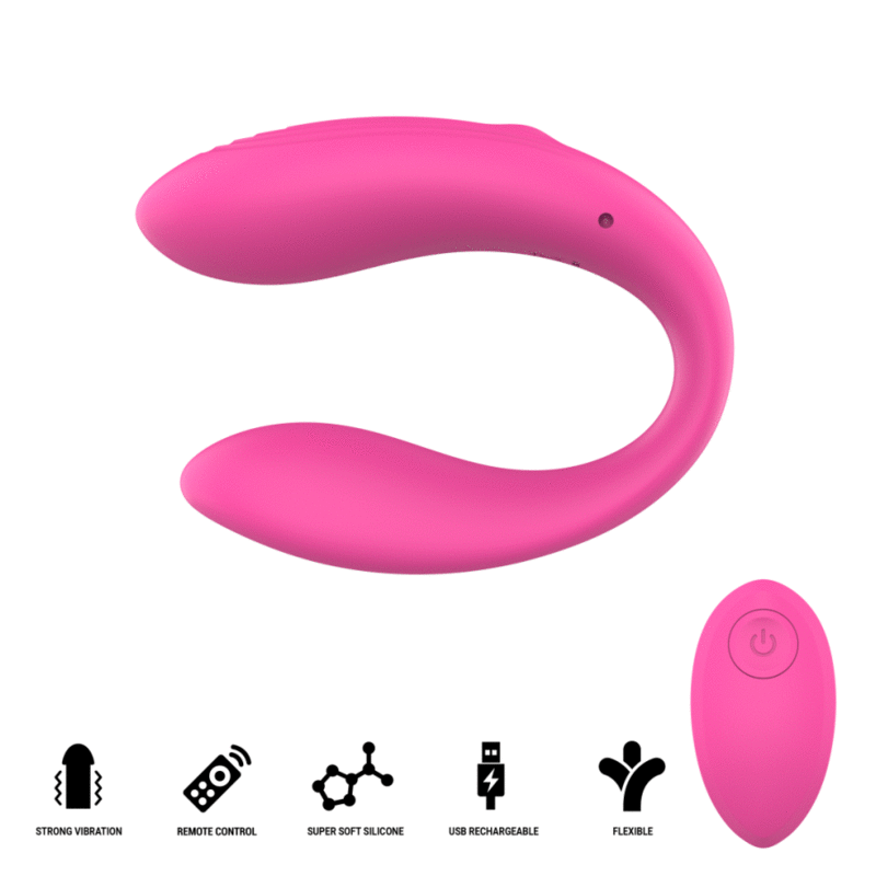INTENSE - NORA ESTIMULADOR DE PINZA CON VIBRACIÓN ROSA