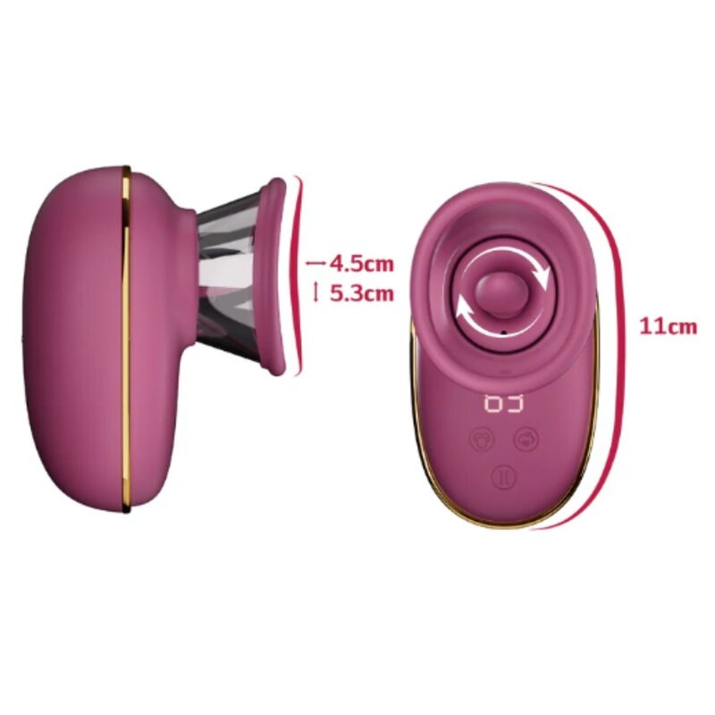 SHE.E.O - BOMBA AUTOMÁTICA ESTIMULADORA DE CLÍTORIS CON EFECTO LICKING MORADA