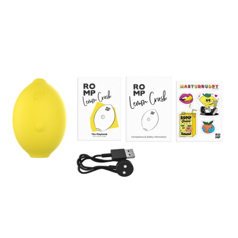 ROMP - LEMON CRUSH ESTIMULADOR DE CLÍTORIS POR ONDAS DE PRESIÓN AMARILLO