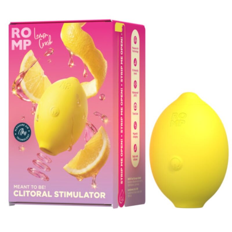 ROMP - LEMON CRUSH ESTIMULADOR DE CLÍTORIS POR ONDAS DE PRESIÓN AMARILLO