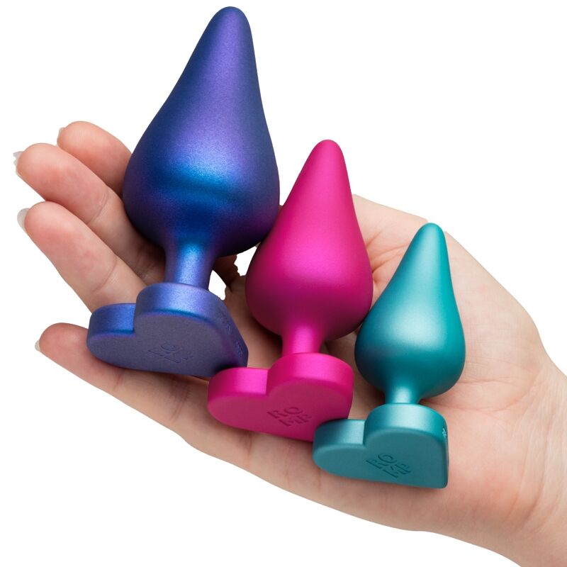 ROMP - LUSTER KIT DE ENTRENAMIENTO ANAL S/M/L CON BASE EN FORMA DE CORAZÓN