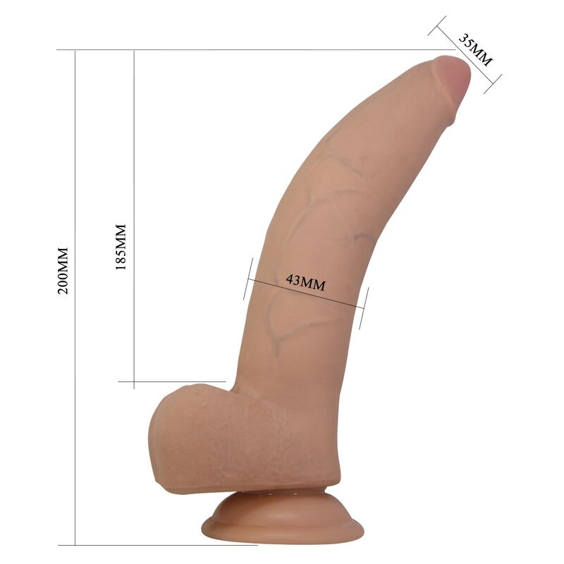 PRETTY LOVE - XANDER DILDO REALÍSTICO 20 CM Ø 5 CM COLOR NATURAL