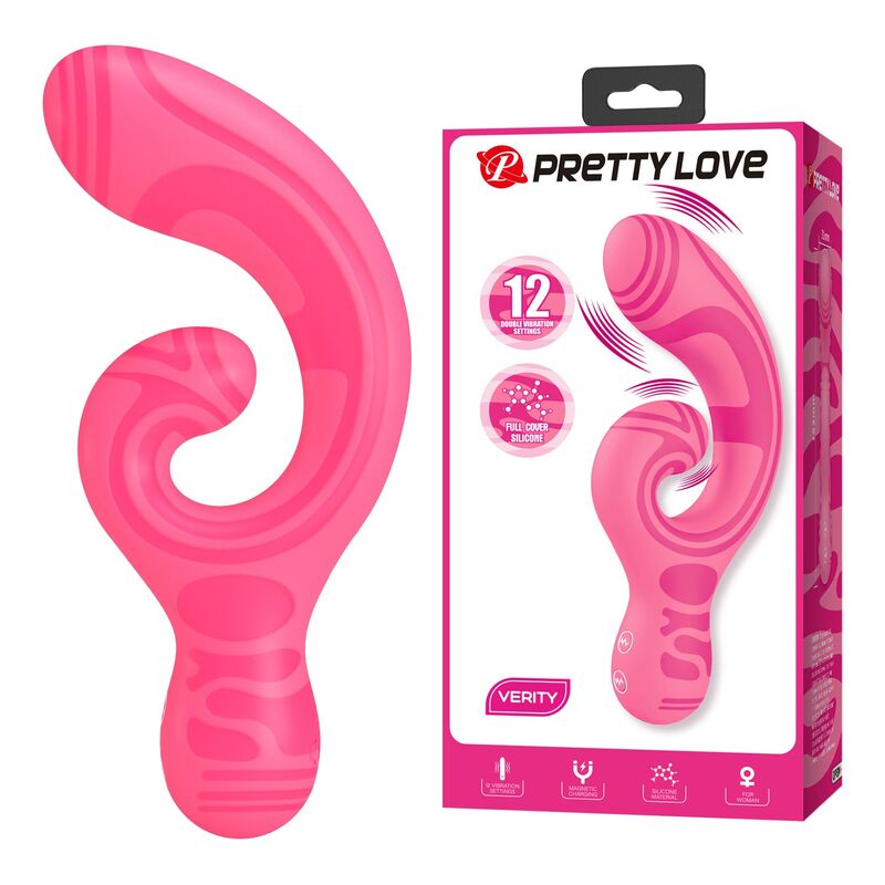 PRETTY LOVE - VERITY MASAJEADOR DOBLE RECARGABLE USB