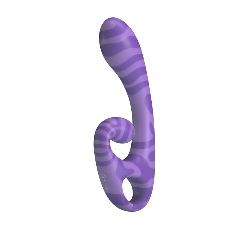 PRETTY LOVE - SUMMER VIBRADOR DOBLE CON ASA 19 CM Ø 3,5 CM MORADO