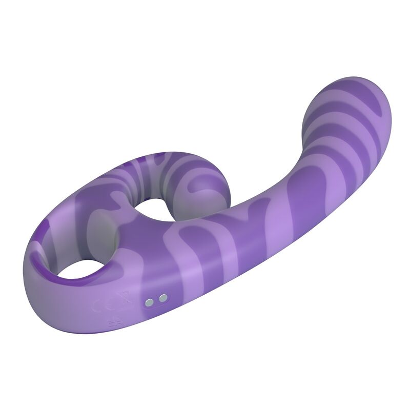 PRETTY LOVE - SUMMER VIBRADOR DOBLE CON ASA 19 CM Ø 3,5 CM MORADO
