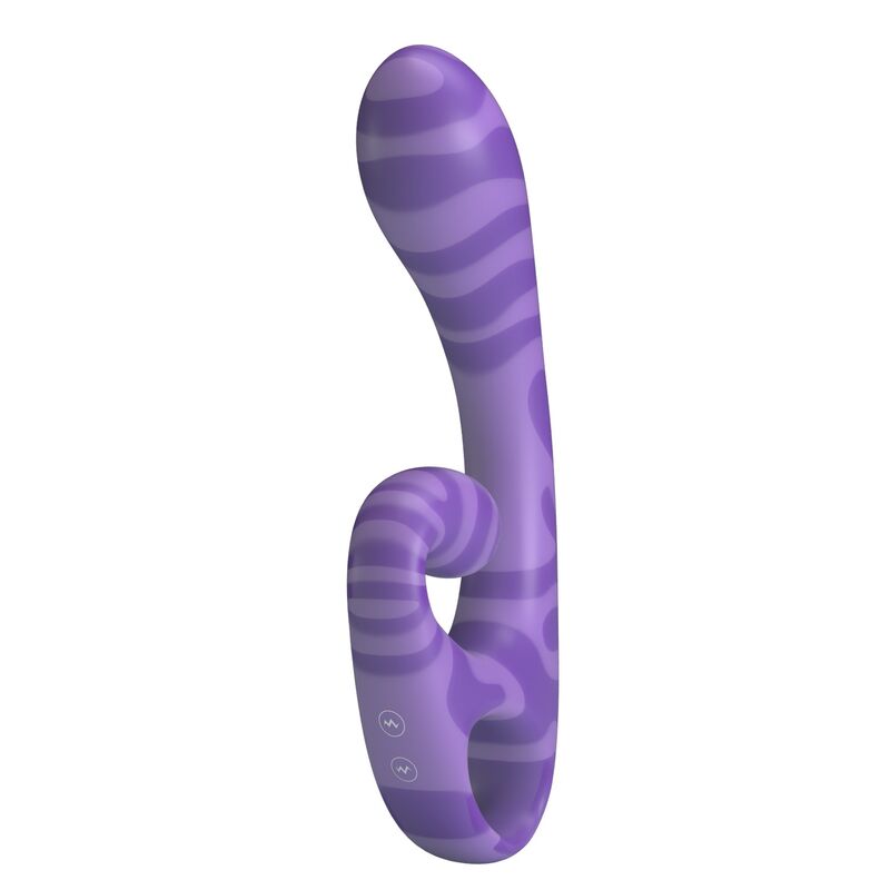 PRETTY LOVE - SUMMER VIBRADOR DOBLE CON ASA 19 CM Ø 3,5 CM MORADO