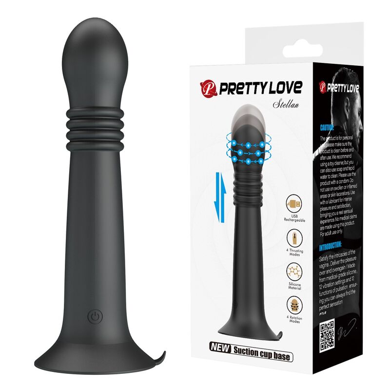 PRETTY LOVE - STELLA MASAJEADOR ROTATIVO Y DE EMPUJE RECARGABLE USB