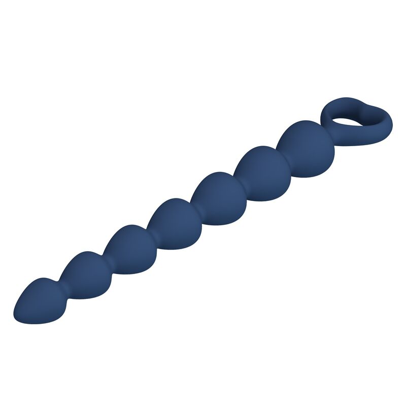MR PLAY - BOLAS ANALES Y PLUG ANAL SILICONA AZUL 26,7 CM