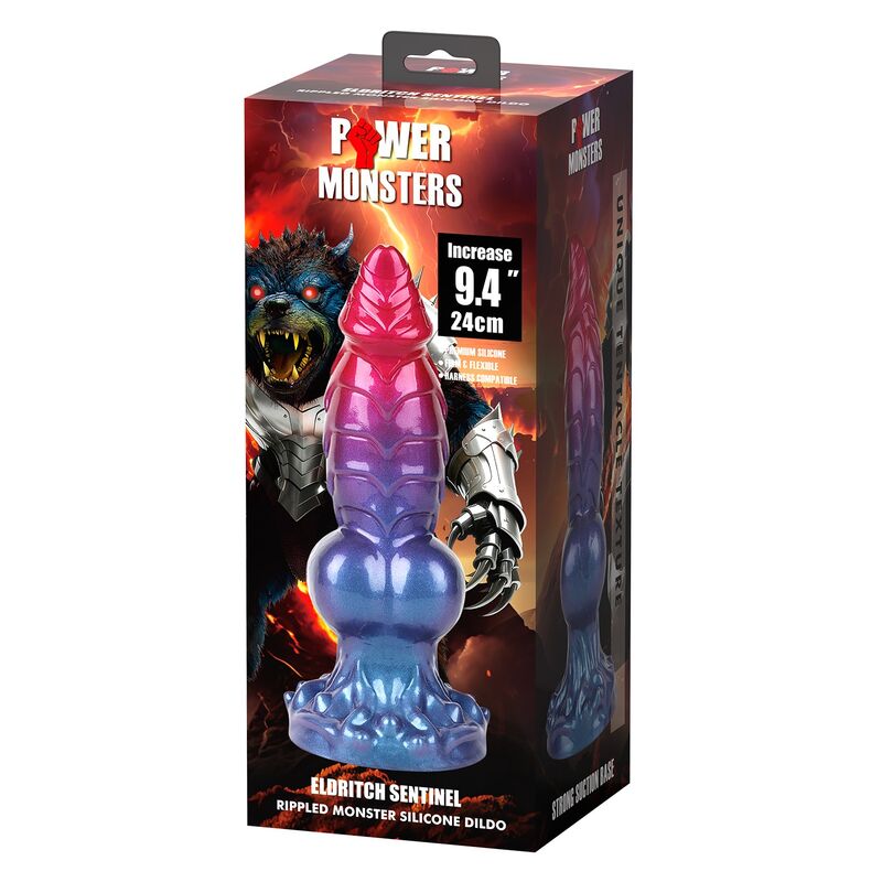 POWER MONSTERS - ELDRITCH SENTINEL DILDO FANTASÍA BICOLOR 24 CM Ø 5 CM