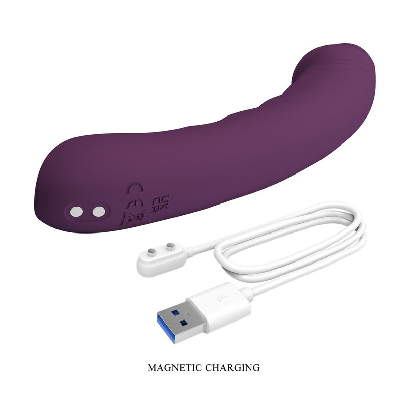 PRETTY LOVE - AMARA VIBRADOR RECARGABLE 10 FUNCIONES MORADO