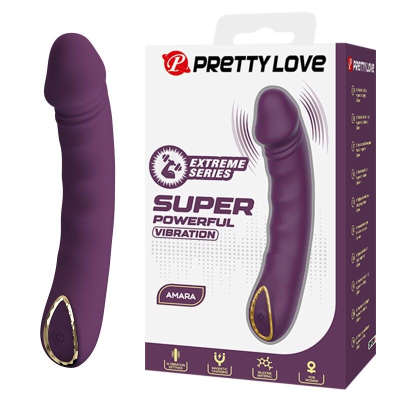 PRETTY LOVE - AMARA VIBRADOR RECARGABLE 10 FUNCIONES MORADO