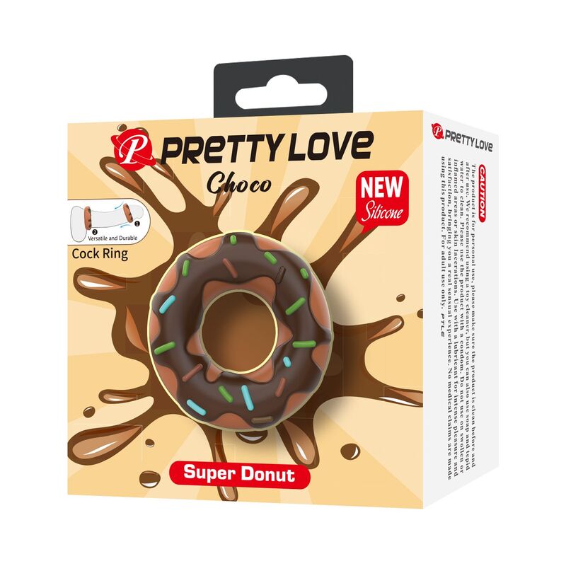 PRETTY LOVE - ANILLO PARA PENE SUPER DONUT MARRÓN