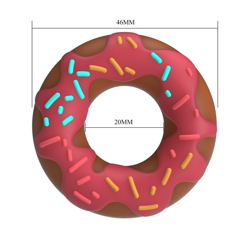 PRETTY LOVE - ANILLO PARA PENE SUPER DONUT ROSA