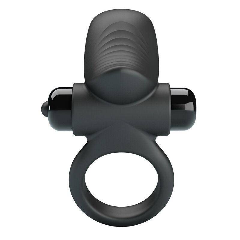 PRETTY LOVE - ANILLO VIBRADOR PARA PENE ADRIEN 10 FUNCIONES NEGRO