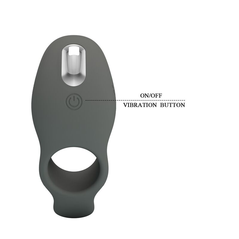 PRETTY LOVE - ANILLO VIBRADOR RECARGABLE CON DOBLE ESTIMULACIÓN