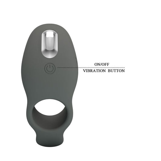 PRETTY LOVE - ANILLO VIBRADOR RECARGABLE CON DOBLE ESTIMULACIÓN