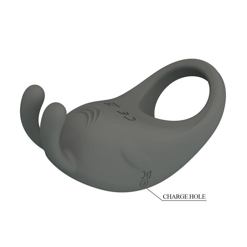 PRETTY LOVE - ANILLO VIBRADOR RECARGABLE CON ESTIMULADOR DE CONEJO