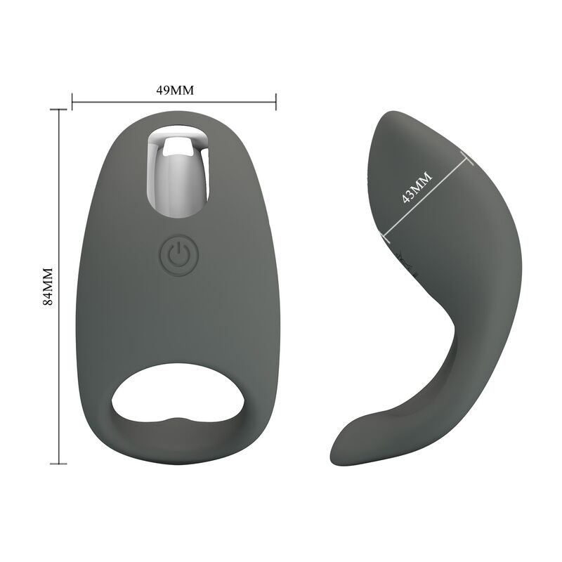 PRETTY LOVE - ANILLO VIBRADOR RECARGABLE SILICONA SUAVE