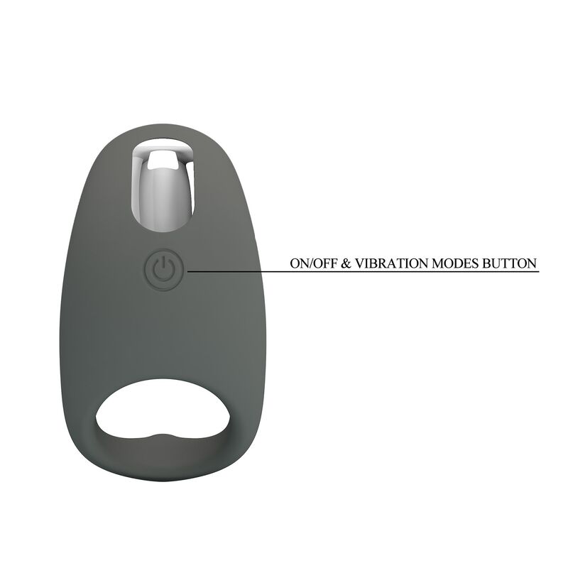 PRETTY LOVE - ANILLO VIBRADOR RECARGABLE SILICONA SUAVE