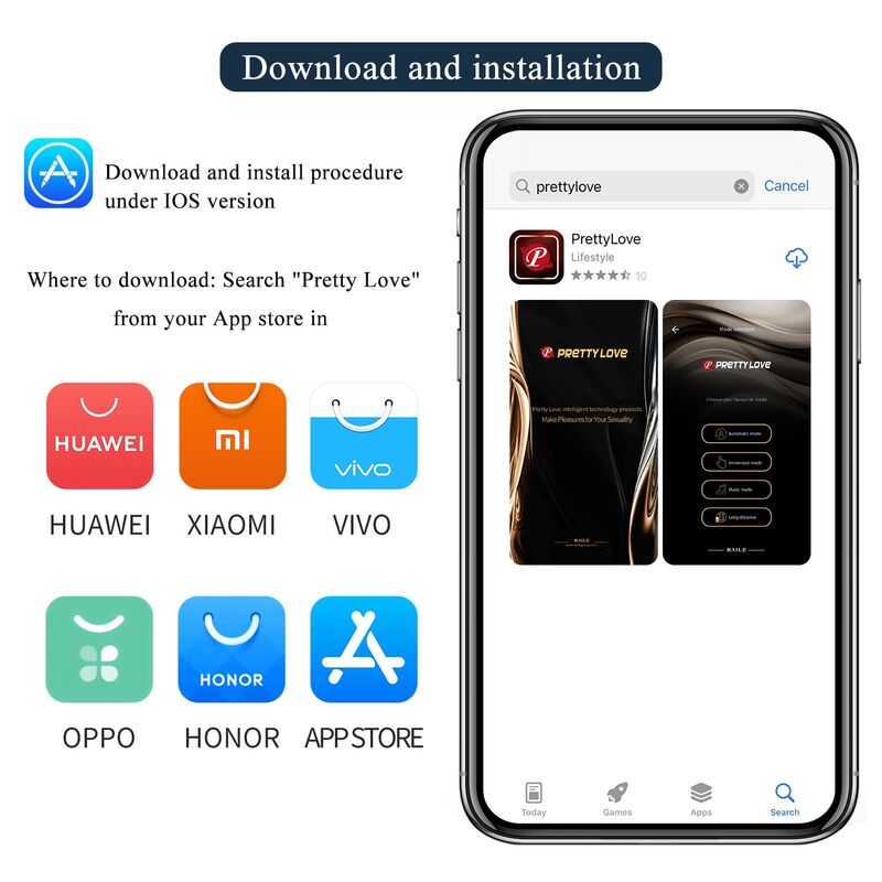PRETTY LOVE - ANTHONY VIBRADOR ANAL Y PERINEAL APP CONTROL NEGRO