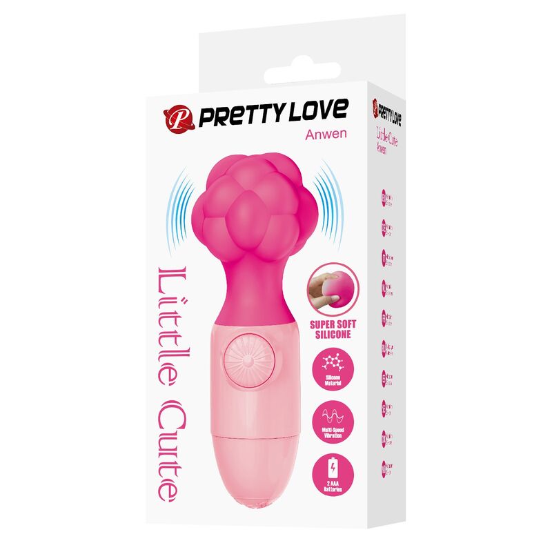 PRETTY LOVE - ANWEN MINI MASAJEADOR RECARGABLE ROSA