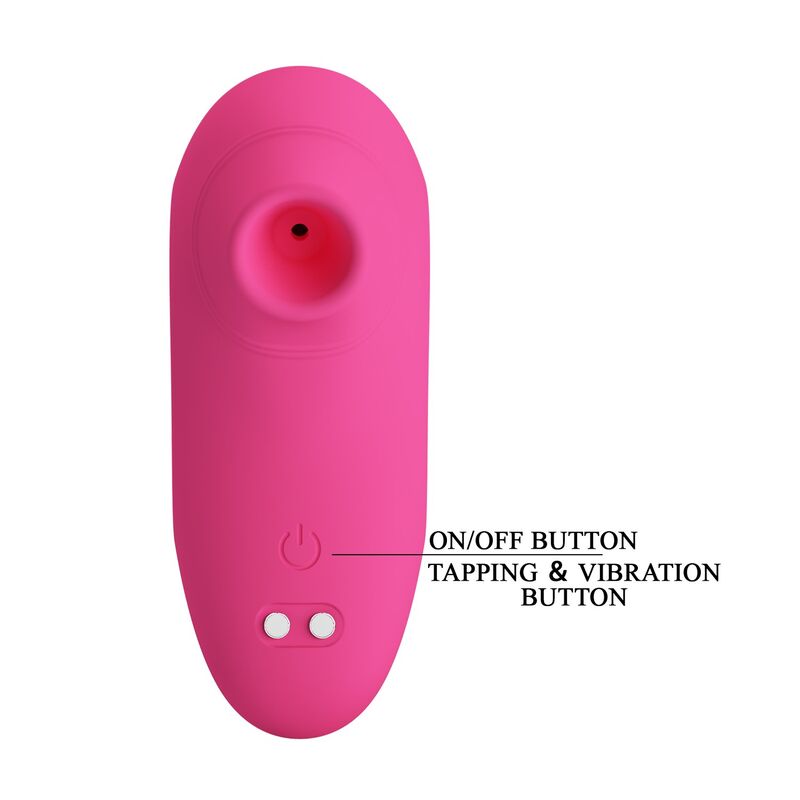 PRETTY LOVE - ARILA SUCCIONADOR DE CLÍTORIS CON VIBRACIÓN RECARGABLE ROSA