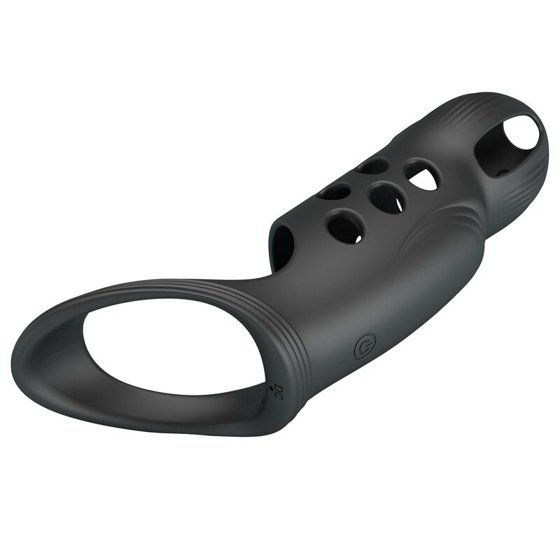 PRETTY LOVE - CRAIG ANILLO PARA PENE VIBRADOR RECARGABLE NEGRO
