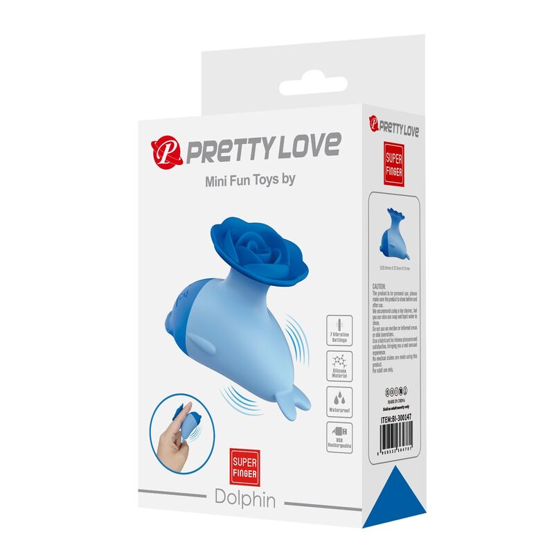 PRETTY LOVE - DOLPHIN MINI VIBRADOR RECARGABLE USB