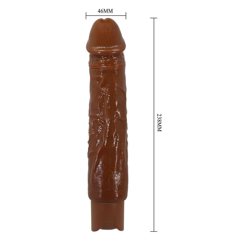 PRETTY LOVE - DUKE VIBRADOR REALÍSTICO 23,5 CM Ø 4,8 CM COLOR MARRÓN