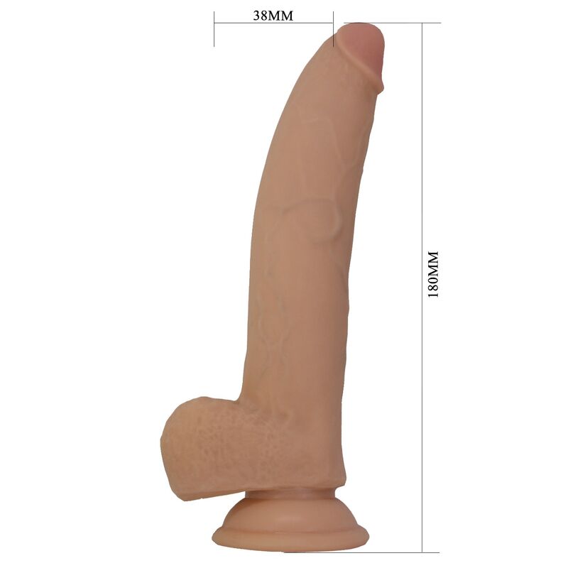 PRETTY LOVE - ELLCUMENT DILDO REALÍSTICO FLEXIBLE 18 CM Ø 4,5 CM TPE COLOR NATURAL