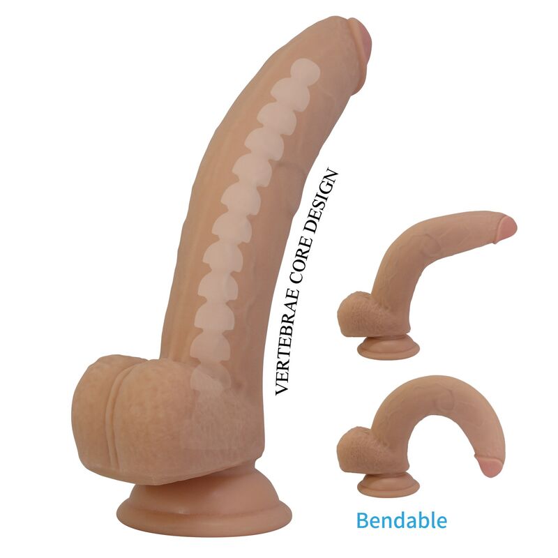 PRETTY LOVE - ELLCUMENT DILDO REALÍSTICO FLEXIBLE 18 CM Ø 4,5 CM TPE COLOR NATURAL