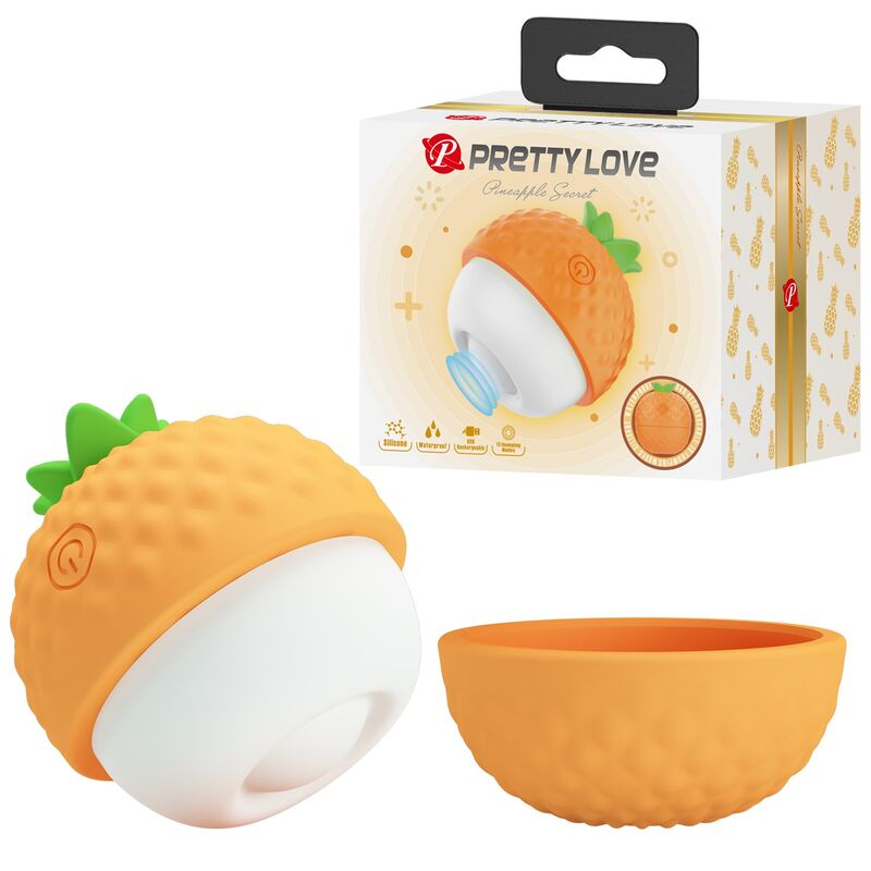 PRETTY LOVE - ESTIMULADOR CLITORAL CON SUCCIÓN Y GOLPETEOS RECARGABLE NARANJA