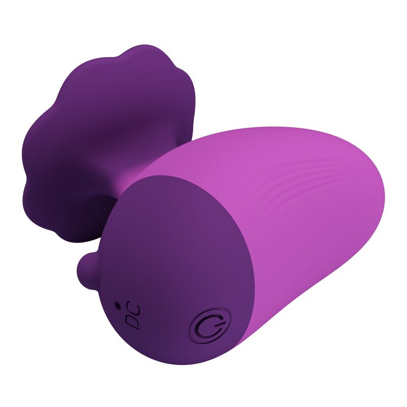 PRETTY LOVE - ESTIMULADOR DE CLÍTORIS 7 MODOS RECARGABLE FORMA ROSA MORADA