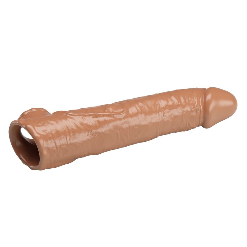 PRETTY LOVE - FUNDA EXTENSORA PARA PENE AJUSTABLE 26 CM Ø 4 CM COLOR MARRÓN