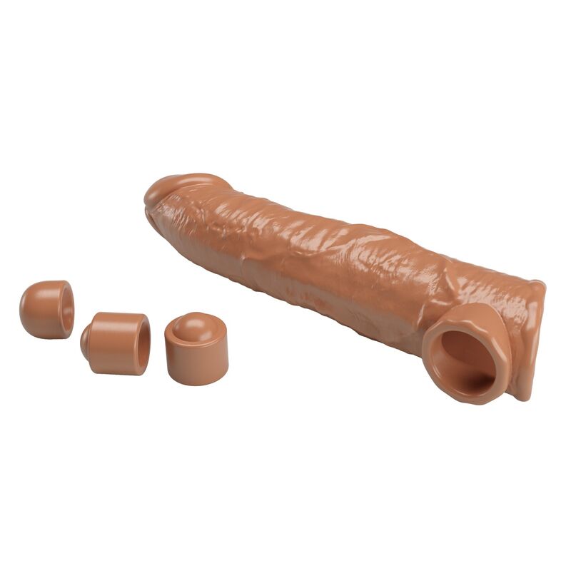 PRETTY LOVE - FUNDA EXTENSORA PARA PENE AJUSTABLE 26 CM Ø 4 CM COLOR NATURAL