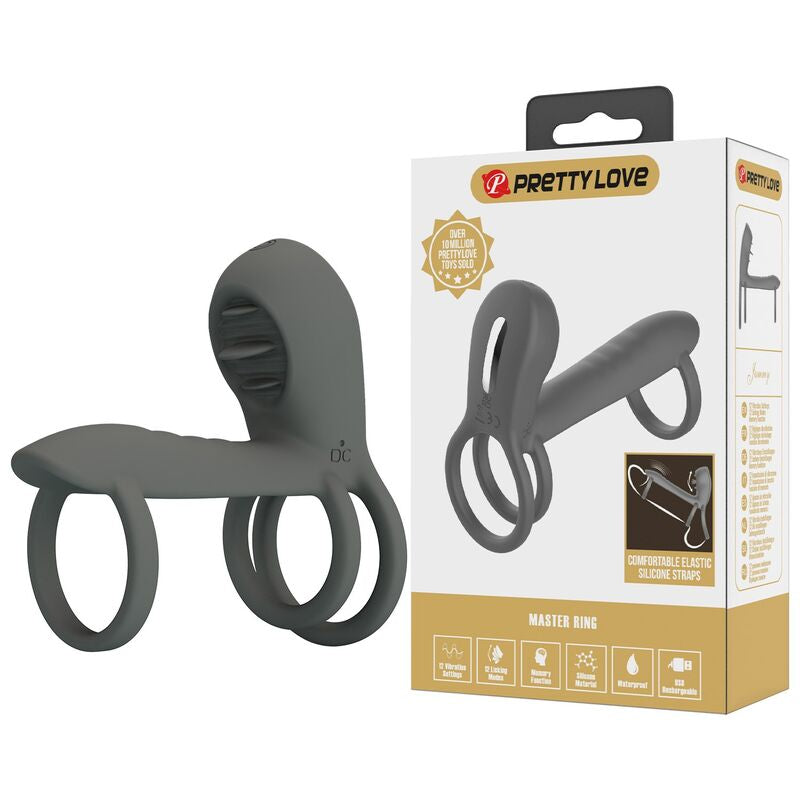 PRETTY LOVE - FUNDA PARA PENE CON DOBLE ESTIMULACIÓN Y EFECTO ORAL