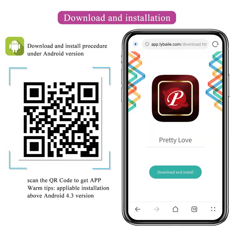 PRETTY LOVE - HUEVO VIBRADOR PULSEN CONTROL APP 12 FUNCIONES RECARGABLE USB ROSA