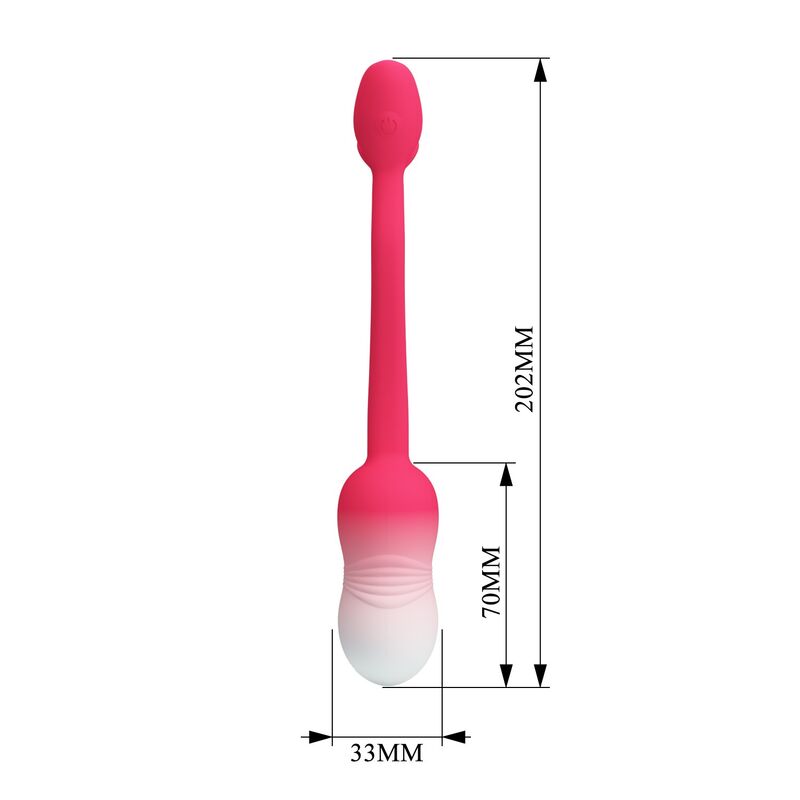 PRETTY LOVE - HUEVO VIBRADOR PULSEN CONTROL APP 12 FUNCIONES RECARGABLE USB ROSA
