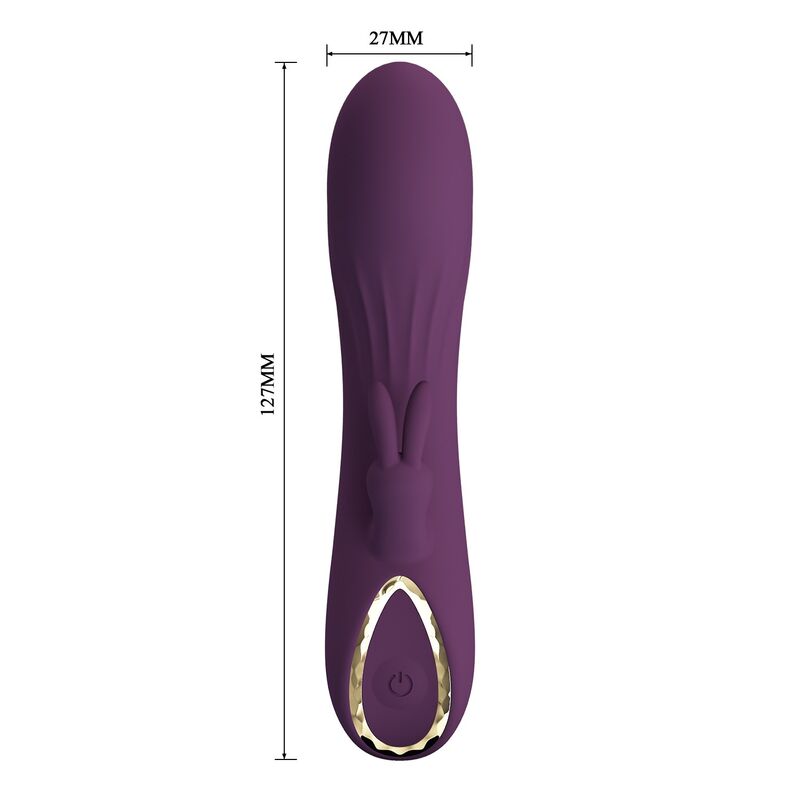 PRETTY LOVE - LANDYN VIBRADOR RABBIT RECARGABLE 10 FUNCIONES MORADO