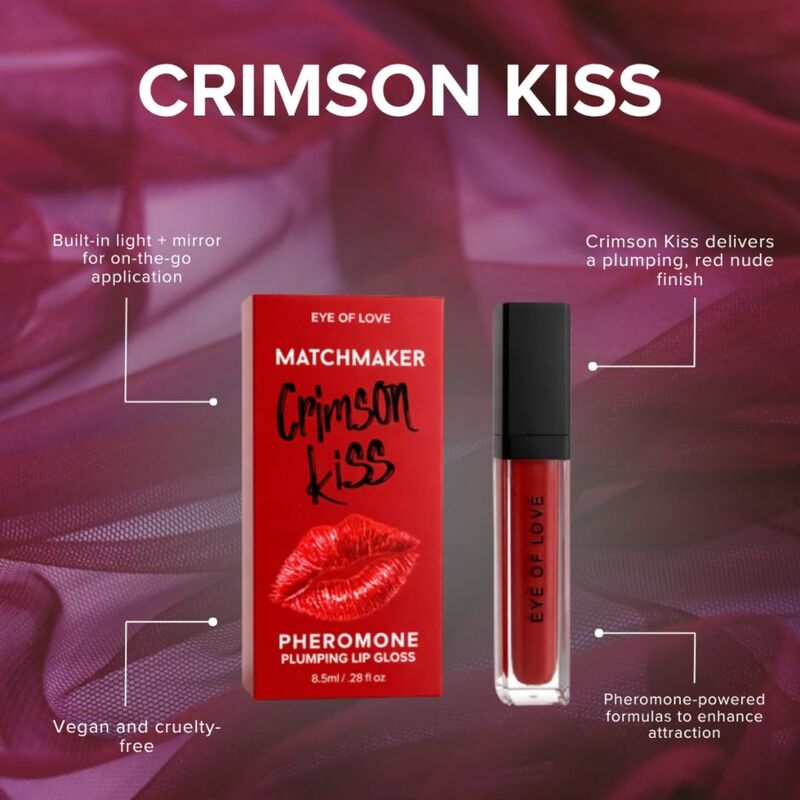 EYE OF LOVE - MATCHMAKER CRIMSON KISS BRILLO LABIAL ROJO EFECTO VOLUMEN CON FEROMONAS 8,5 ML