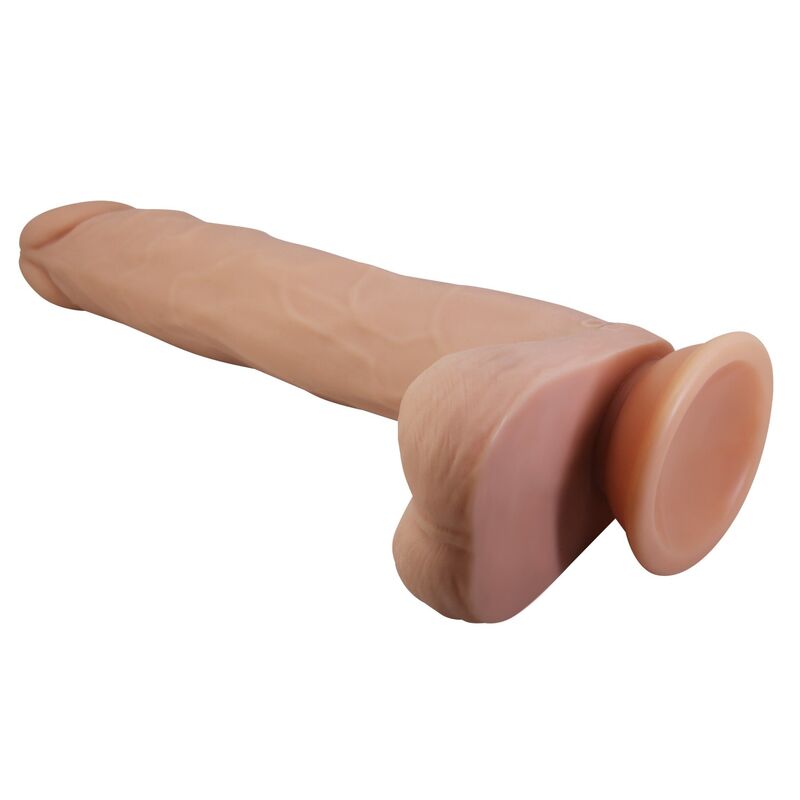PRETTY LOVE - NOLAN DILDO VIBRADOR CON EMPUJE Y ROTACIÓN CONTROL REMOTO 24,5 CM Ø 5 CM COLOR NATURAL